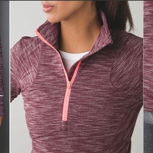 Lululemon Kanto Catch Me 1/2 Zip
Heathered Bordeaux Drama Size 2